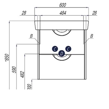 Тумба под раковину Aquaton Сильва 54 1A211801SIW60 Дуб фьорд — фото 8, Тумбы под раковину