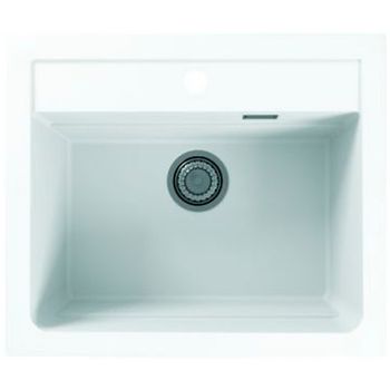 Кухонная мойка Alveus Granital Atrox 30 Arctic G11 590x500 1131991 Белая — фото 1, Кухонные мойки