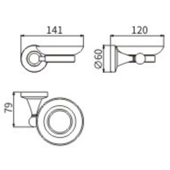 Товар: Мыльница CeramaLux Luxury 57504 Черная Золото - фото 2 Мыльница CeramaLux Luxury 57504 Черная Золото — фото 2, Мыльницы