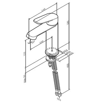Товар: Смеситель для раковины AM.PM Func F8F02122 Черный матовый - фото 9 Смеситель для раковины AM.PM Func F8F02122 Черный матовый — фото 9, Смесители для раковины