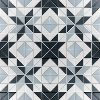 Керамическая мозаика StarMosaic Albion Star Blue TR2-BLM-BL1 27,5x27,5 см — фото 3, Мозаика