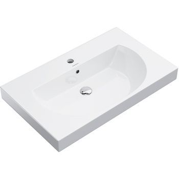 Раковина Kerama Marazzi Buongiorno 80 BG.wb.80 Белая глянцевая — фото 1, Раковины встраиваемые сверху