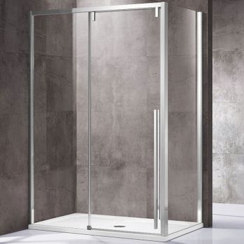 Товар: Душевой уголок Vincea Lugano 140х80 VSR-1L8014CL-1 профиль Хром стекло прозрачное - фото 1 Душевой уголок Vincea Lugano 140х80 VSR-1L8014CL-1 профиль Хром стекло прозрачное — фото 1, Прямоугольные душевые уголки