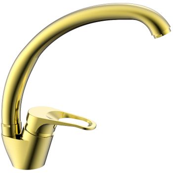 Смеситель для кухни Splenka S202.41.03 Золото матовое — фото 1, Смесители для кухни