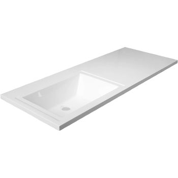 Раковина Эстет Даллас 120 L ФР-00001490 с местом под стиральную машину Белая — фото 1, Раковины на стиральную машину