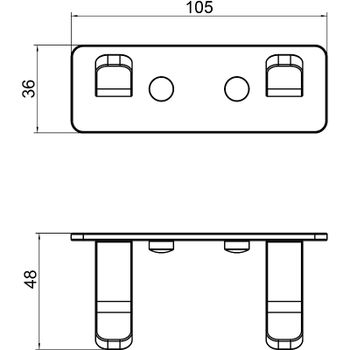 Вешалка для полотенец Schein Klimt 9213BG Золото матовое — фото 2, Крючки для полотенец