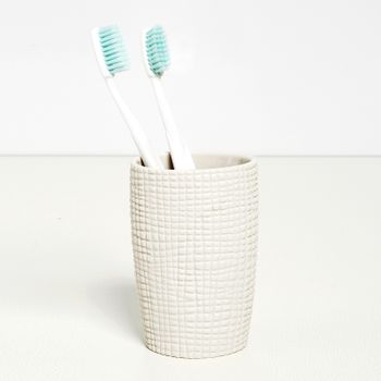 Стакан для зубных щеток WasserKRAFT Dinkel K-4628 Белый матовый — фото 3, Стаканы для зубных щеток
