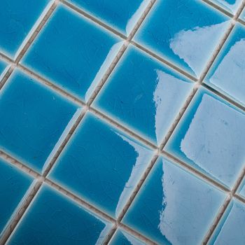 Керамическая мозаика StarMosaic Homework Crackle Light Blue Glossy LWWB80082 30,6x30,6 см — фото 2, Мозаика
