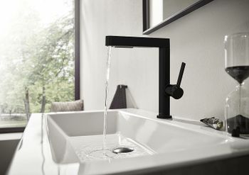 Смеситель для раковины Hansgrohe Finoris 76063670 Черный матовый — фото 4, Смесители для раковины