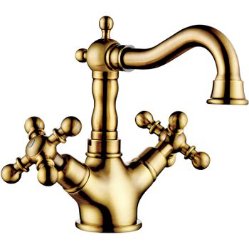 Смеситель для раковины Gappo G89-4 G1389-4 Бронза — фото 1, Смесители для раковины