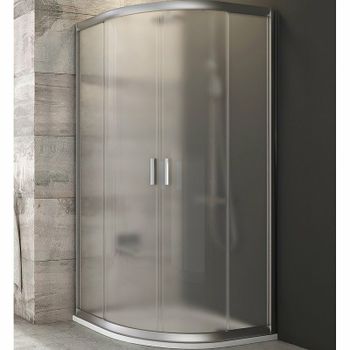 Душевой уголок Ravak Blix BLCP4-80 80x80 3B240U00ZG профиль Сатин стекло Grape — фото 1, Душевые уголки четверть круга