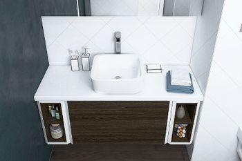 Полка Aquaton Брук 20 1A201101BCDF0 Дуб ферр — фото 5, Полки