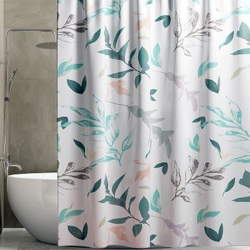 Штора для ванны WasserKRAFT Rossel 180x200 SC-57101 Белая — фото 1, Шторы для ванной