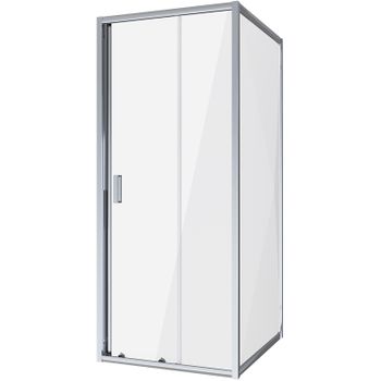 Душевой уголок Niagara Nova 80х80 NG-62-8A-A80 профиль Хром стекло прозрачное — фото 1, Квадратные душевые уголки