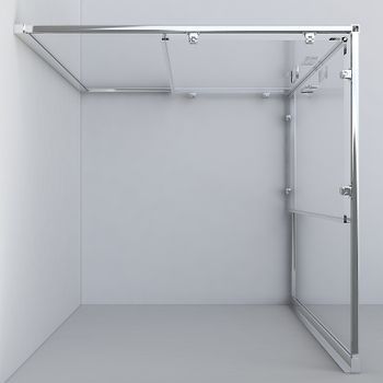 Душевой уголок Vincea Garda 120x90 VSS-1G9012CLGM профиль Вороненая сталь стекло прозрачное — фото 6, Прямоугольные душевые уголки