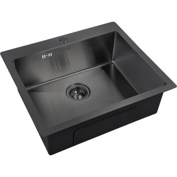Кухонная мойка ZorG Grafit PVD 5951 GRAFIT Графит — фото 1, Кухонные мойки