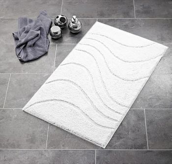 Коврик для ванной комнаты Ridder La Ola 55х50 729801 Белый — фото 1, Коврики для ванной комнаты