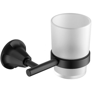 Стакан для зубных щеток CeramaLux Biatrichi 73002-1 Черный матовый — фото 1, Стаканы для зубных щеток