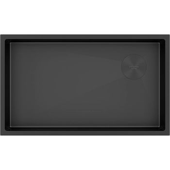 Кухонная мойка Paulmark Next-Skew 74 Uni PM887444-MBN Черная матовая — фото 1, Кухонные мойки