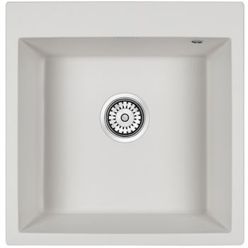 Кухонная мойка Paulmark Kante 50 PM105152-WH Белая — фото 1, Кухонные мойки