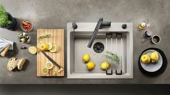 Выпуск для мойки Blanco C-overflow 239975 Черный матовый — фото 3, Донные клапаны