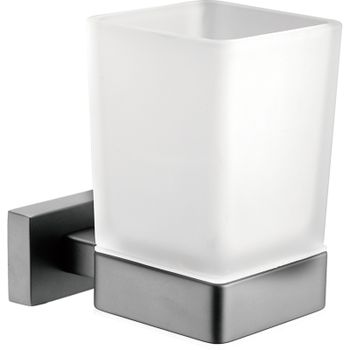 Стакан для зубных щеток Belz B904 B90406 Вороненая сталь — фото 1, Стаканы для зубных щеток