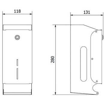 Диспенсер для туалетной бумаги Nofer 05101.B Нержавеющая сталь глянцевая — фото 2, Диспенсеры туалетной бумаги