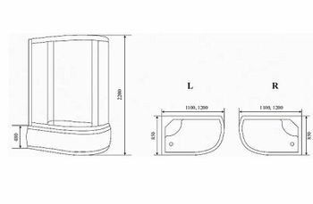 Душевая кабина Timo Standart 120x85 T-5520L без гидромассажа — фото 7, Душевые кабины