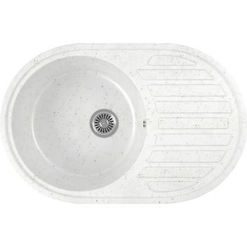 Кухонная мойка Domaci Бьелла DMC-18L DMC-18L-331 Белая — фото 1, Кухонные мойки