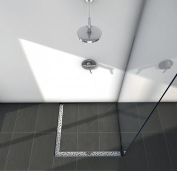 Душевой лоток Tece Drainline 90x90 610900 угловой без крышки — фото 3, Душевые лотки