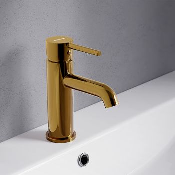 Смеситель для раковины Damixa Scandinavian Pure 360210600 Золото — фото 3, Смесители для раковины