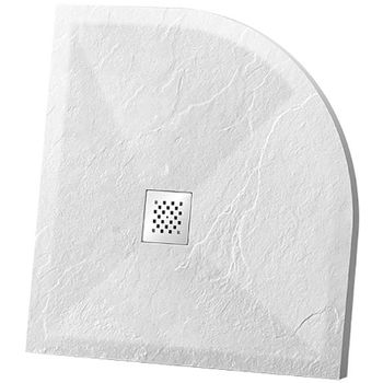 Душевой поддон из искусственного камня Vincea 90x90 VST-4SQ9090W+Vsph-D132 Белый матовый — фото 3, Душевые поддоны из искусственного камня