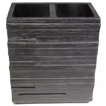 Стакан для зубных щеток Ridder Brick 22150210 Черный — фото 1, Стаканы для зубных щеток