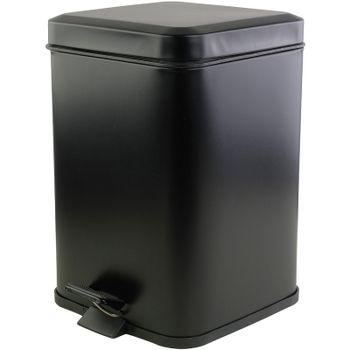 Ведро для мусора Veragio Gifortes 32141 Черное матовое — фото 1, Мусорные ведра
