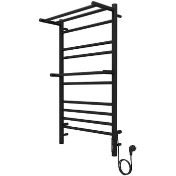 Электрический полотенцесушитель Aquatek Альфа П10 500x900 AQ EL RRP1090BL с полкой Черный муар — фото 8, Электрические полотенцесушители