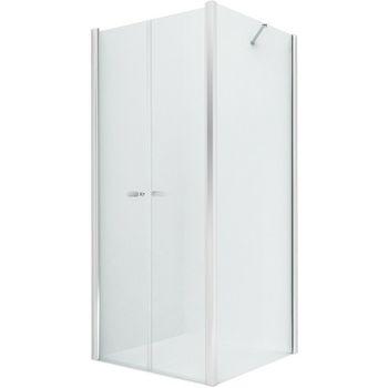 Душевой уголок New Trendy New Soleo Chrome 90x100 D-0145A/D-0093B профиль Хром стекло прозрачное — фото 1, Прямоугольные душевые уголки