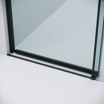 Душевая дверь Grossman Classic 100 100.K33.04.100.21.00 профиль Черный матовый стекло прозрачное — фото 7, Раздвижные душевые двери