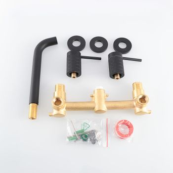 Смеситель для раковины Vincea Groove VBFW-4G1MB Черный матовый — фото 5, Смесители для раковины