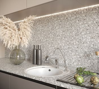 Кухонная мойка Domaci Бьелла DMC-05S GWS-05S-331 Белая — фото 2, Кухонные мойки