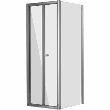 Душевой уголок Grossman Alba 90х90 GR-9090Al2 профиль Хром стекло прозрачное — фото 1, Квадратные душевые уголки