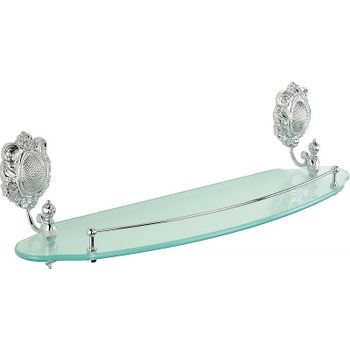 Стеклянная полка Migliore Cleopatra 16664 Хром — фото 1, Полки для ванной и душа