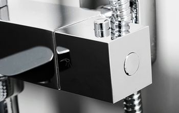 Душевая система WasserKRAFT A199.069.141.010.CH Thermo с термостатом Хром — фото 7, Душевые стойки