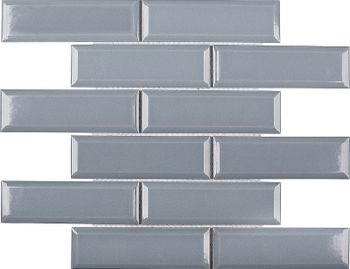 Керамическая мозаика StarMosaic Metro Bluish-Grey Glossy KM41843 28,7x29,5 см — фото 1, Мозаика