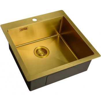 Кухонная мойка ZorG Light Bronze ZL R 510510 BRONZE Бронза — фото 1, Кухонные мойки