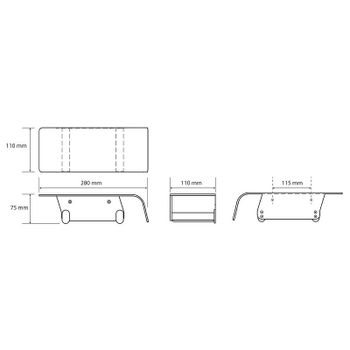Держатель туалетной бумаги Bemeta Organic Black 167112160 Черный матовый — фото 2, Держатели туалетной бумаги