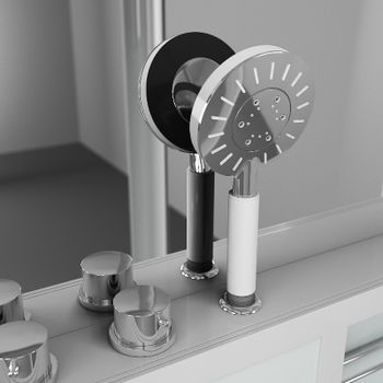 Душевая кабина Grossman 135x90 GR128L с гидромассажем — фото 4, Душевые кабины