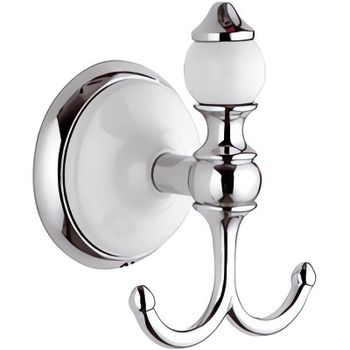 Двойной крючок Remer Epoca EP50CR Хром — фото 1, Крючки для полотенец