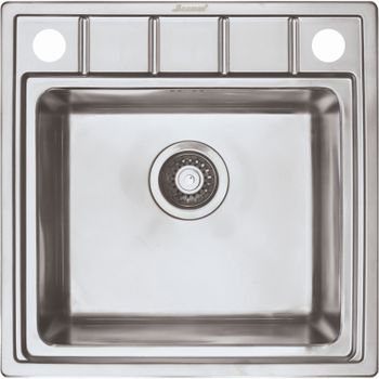 Кухонная мойка Seaman Eco Roma SMR-5050A.B Нержавеющая сталь — фото 1, Кухонные мойки