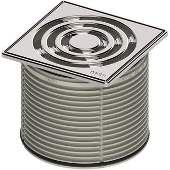 Решетка для душевого трапа Tece Drainpoint S 11x11 3660002 Полированная нержавеющая сталь — фото 1, Решетки для лотков и трапов