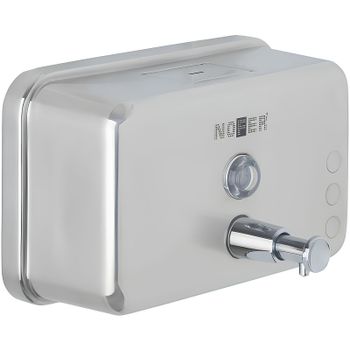 Диспенсер для жидкого мыла Nofer Inox 03042.S Матовая нержавеющая сталь — фото 1, Диспенсеры для жидкого мыла